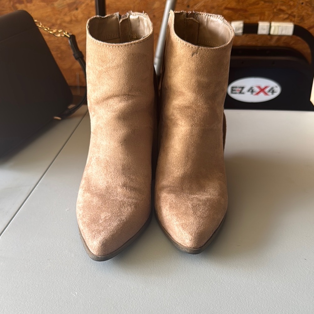 Tan Suede Ankle Boots